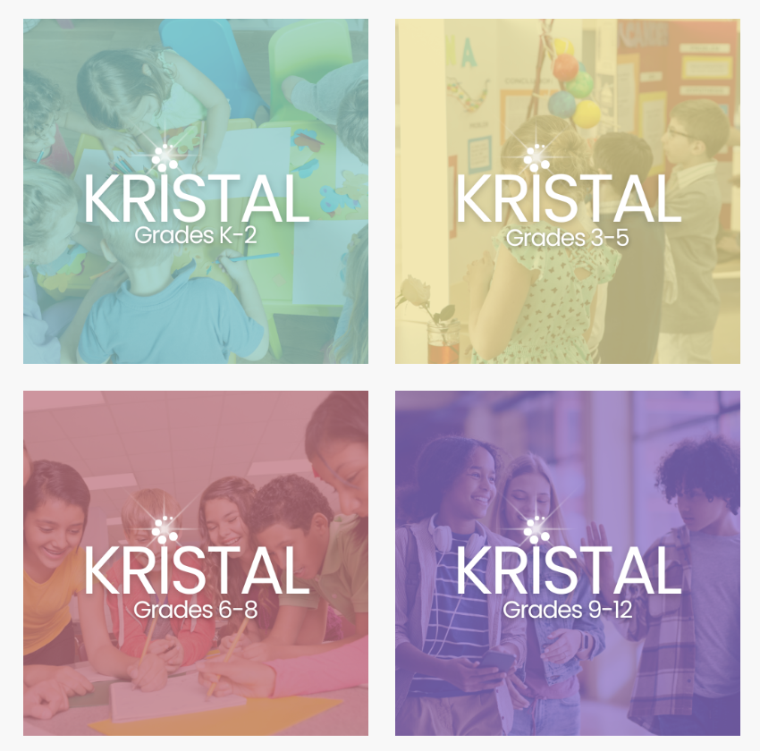 Logos for all 4 levels of KRISTAL